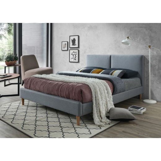 Двоспальне ліжко Signal Acoma 160x200 сірий (ACOMA160SZD) - 1