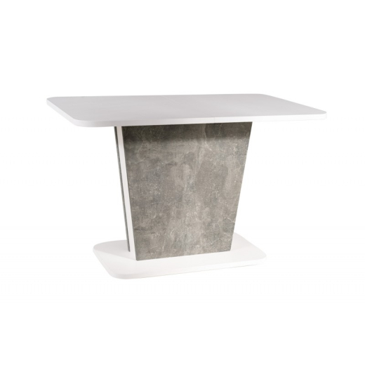 Стіл обідній Signal Calipso Білий з бетонним ефектом - 2