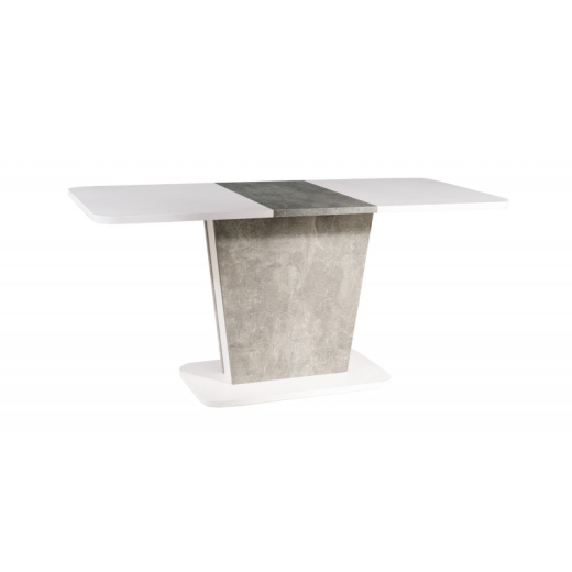 Стол обеденный Signal Calipso Белый с эффектом бетоном - 3