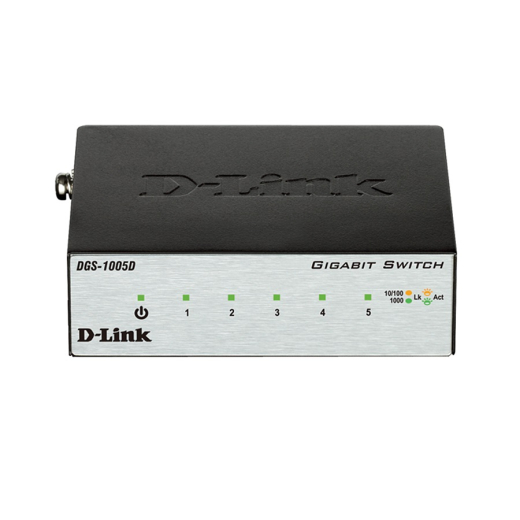 Коммутатор D-Link DGS-1005D 5xGE, Desktop металл, Неуправляемый - 1