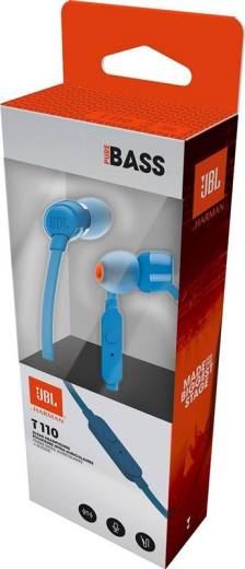 Навушники з мікрофоном JBL T110 Blue (JBLT110BLU) - 5