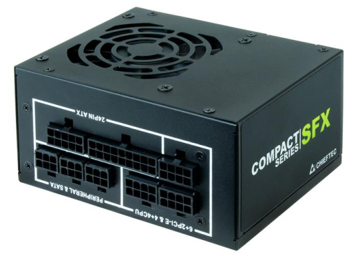 Блок питания CHIEFTEC RETAIL Compact CSN-650C, 8cm fan,a/PFC,24+8,3xPeripheral,4xSATA,2xPCIe,SFX - 1
