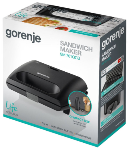 Бутербродница Gorenje SM701GCB - 2