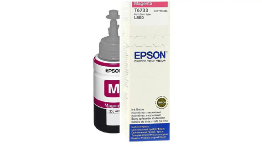 Водорозчинне чорнило для принтера Epson C13T67334A Magenta для Epson L800, L810, L850, L1800 - 2