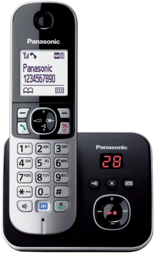 Радіотелефон DECT Panasonic KX-TG6821UAB Black - 1