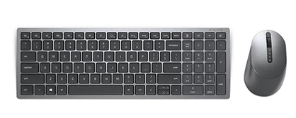 Комплект Dell Multi-Device Wireless Keyboard and Mouse - KM7120W - Russian - 1