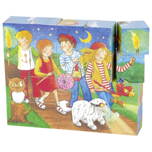 Кубики деревянные goki Peggy Diggledey 57738G - 1