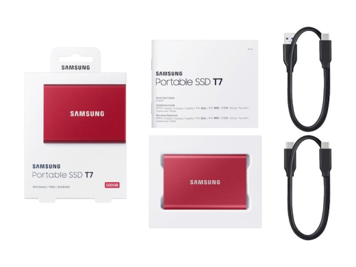 SSD накопичувач Samsung Portable SSD T7 2TB USB 3.2 Type-C (MU-PC2T0R/WW) - 6