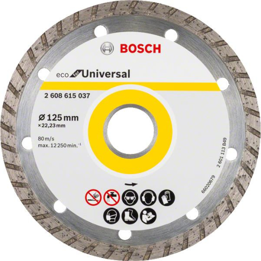 Отрезной диск алмазный Bosch ECO Univ.Turbo 125-22.23 - 1