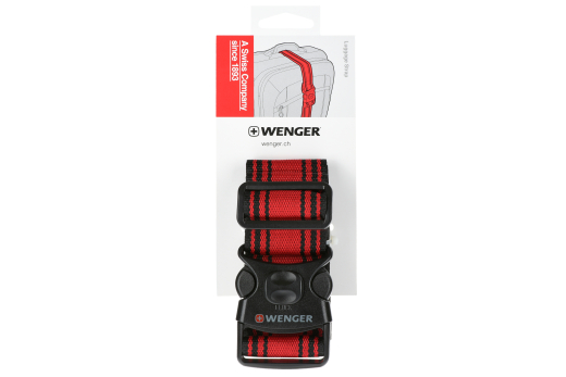 Багажний ремінь, Wenger Luggage Strap, чорно-червоний - 1