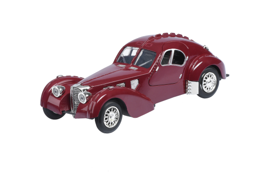 Автомобіль 1,28 Same Toy Vintage Car зі світлом та звуком Бордовий HY62-2Ut-4 - 1