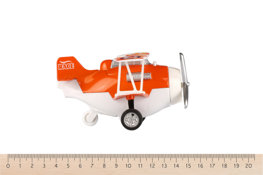 Самолет металический инерционный Same Toy Aircraft оранжевый со светом и музыкой SY8012Ut-1 - 3