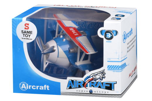 Самолет металический инерционный Same Toy Aircraft синий со светом и музыкой SY8012Ut-2 - 5