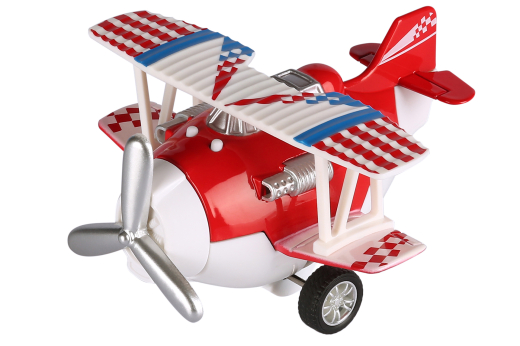 Same Toy Літак металевий інерційний Aircraft зі світлом і звуком (червоний) - 1