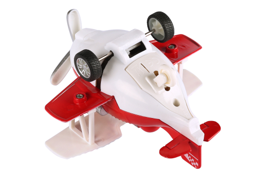 Same Toy Літак металевий інерційний Aircraft зі світлом і звуком (червоний) - 4