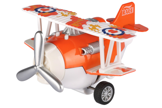 Same Toy Літак металевий інерційний Aircraft (помаранчевий) - 1