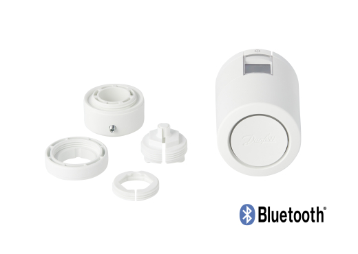 Danfoss Розумна термоголовка Eco, Bluetooth, різьба М30 х 1.5, 2 x AA, 3V, біла - 5