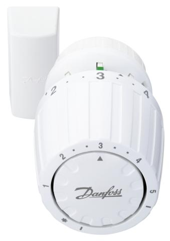 Danfoss Термоголовка 2992, підключення RA, датчик, регулювання +5 до +26 ° C (біла) - 1
