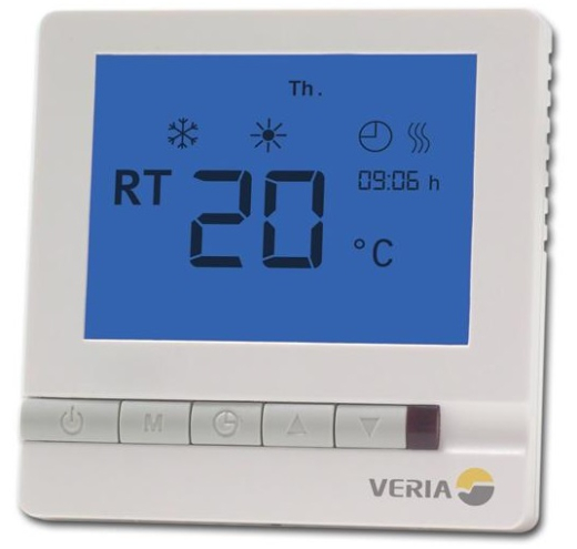 Терморегулятор Veria Control T45, цифровой, программируемый, макс 13А - 1