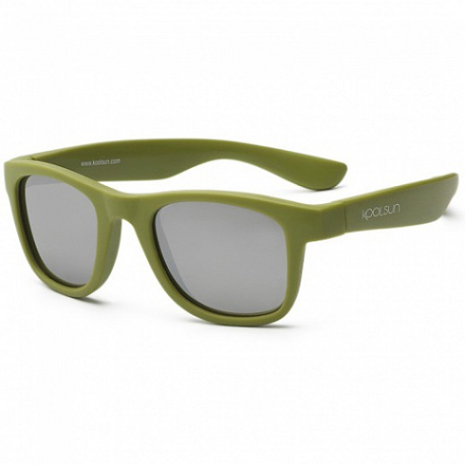 Детские солнцезащитные очки Koolsun цвета хаки серии Wave (Размер: 1+) - 1