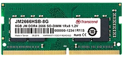 Память для ноутбука Transcend DDR4 2666 8GB SO-DIMM - 1