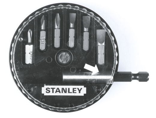 Биты Stanley в наборе  7 ед. (S -5.0мм, 6.5мм - Ph 0, 1, 2 - Pz 1, 2 + держатель) (блистер) - 1