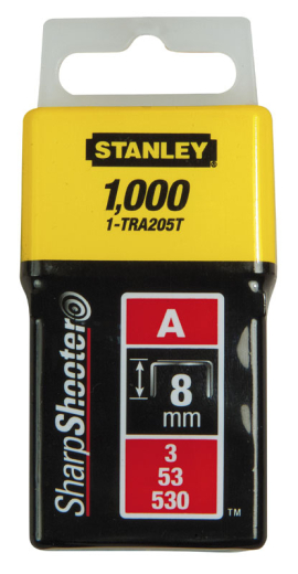 Скоби Stanley 8мм (1000шт.) (блістер) 1-TRA205T - 1