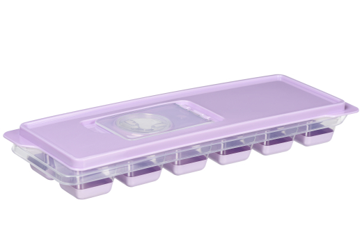 Форма для льда Ardesto Fresh, с крышкою, лиловый, силикон, пластик (698661) - 1