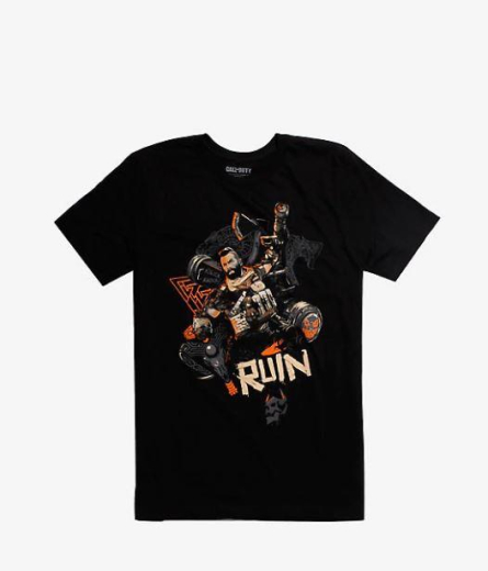 Футболка COD "Black Ops 4 T-Shirt Ruin Knock Black", размер L - 1