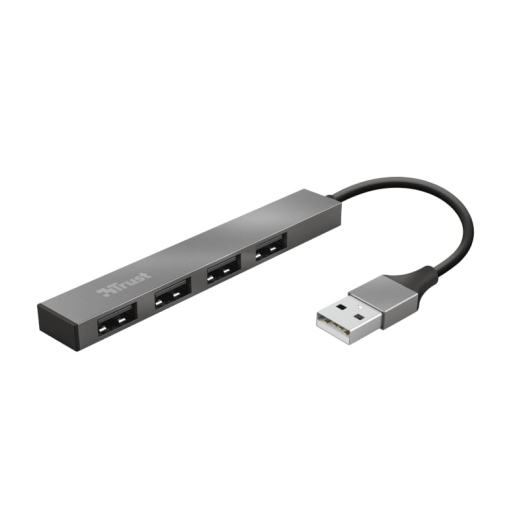 Мультипортовый адаптер Trust Halyx 4-Port USB-A 3.2 Aluminium (23327) - 1