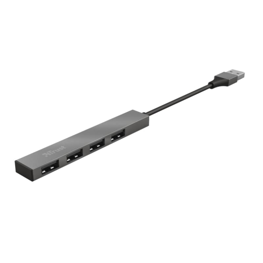 Мультипортовый адаптер Trust Halyx 4-Port USB-A 3.2 Aluminium (23327) - 3