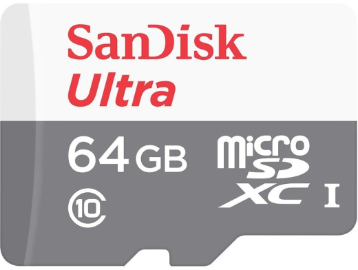 Карта памяти SanDisk 64GB microSDHC C10 UHS-I R100MB/s Ultra - 1