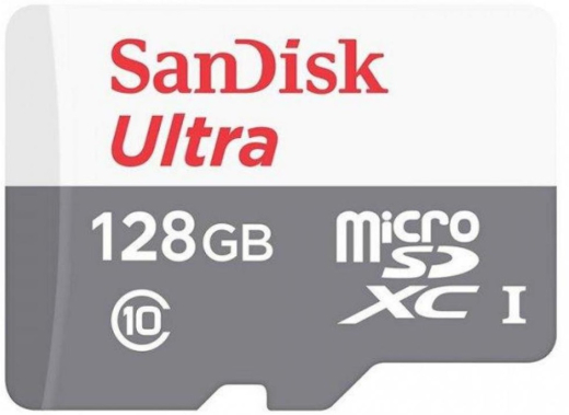 Карта памяти SanDisk 128GB microSDHC C10 UHS-I R100MB/s Ultra - 1