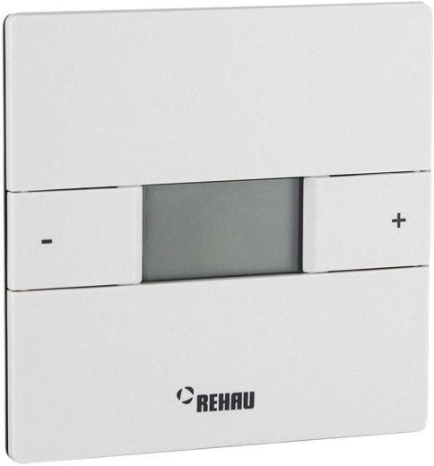 Rehau Терморегулятор Nea hст, електронний, програмований, дротовий 230V,+5+30, 88х88 мм, білий - 1