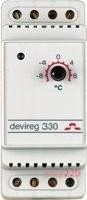 Терморегулятор DEVIreg 330 (-10<>+10С), електронний, на DIN рейку, макс 16А - 1
