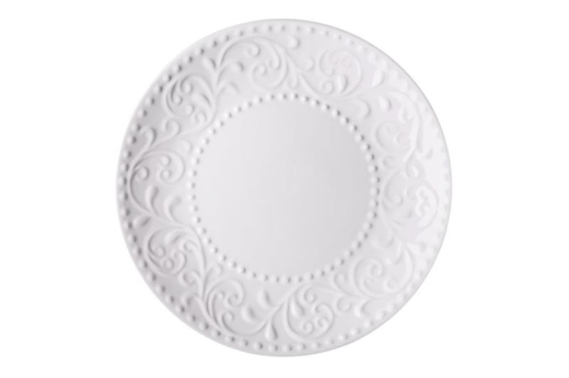 Тарілка обідня Ardesto Lucca, 26 см, Winter white, кераміка (AR2926WMC) - 1