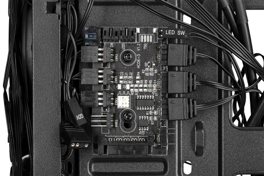Корпус 2E Gaming VIRTUS (G3301) MidT, 2*USB2.0,1*USB3.0, 3*120мм ARGB,стекло (бок.пан.),без БП,черн. - 15