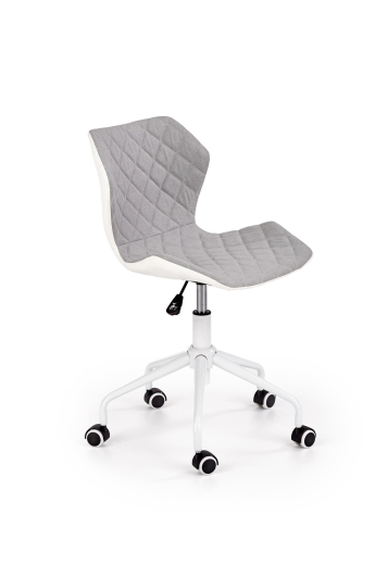 Комп'ютерне крісло Halmar MATRIX 3 сіро/білий - 10