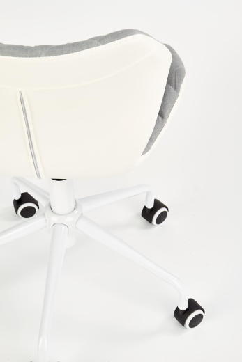 Комп'ютерне крісло Halmar MATRIX 3 сіро/білий - 6