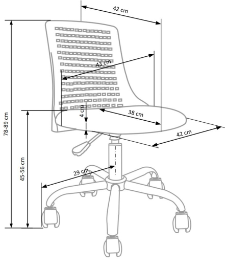 Компьютерное кресло Halmar PURE серый - 2