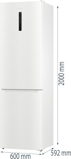 Холодильник з морозильною камерою Gorenje NRK6202AW4 - 16