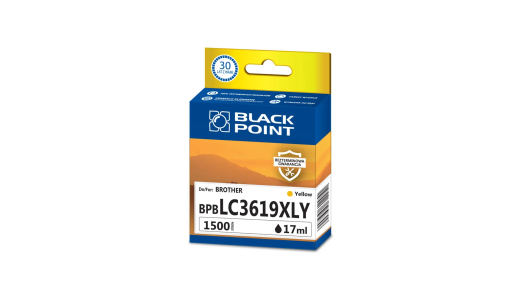 Чорнило для принтера BLACK POINT BPBLC3619XLY, заміна для Brother LC-3619XLY жовта - 1