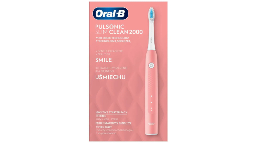 Электрическая зубная щетка ORAL-B Pulsonic Slim Clean 2000 розовая - 1