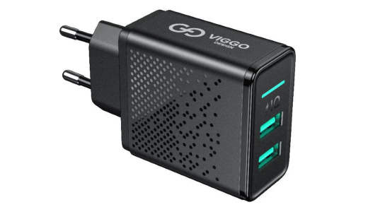 Зарядное устройство Viggo Design 2xUSB 3.4 A (Black) - 1