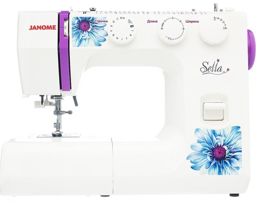 Швейная машина Janome Sella, лектромех, 25 швейных операций, 60Вт, петля автомат - 1