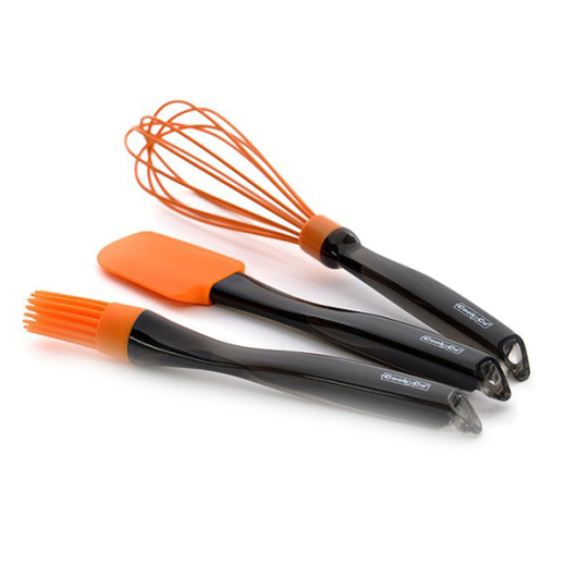 Набор кухонных принадлежностей из лопатки, венчика и кисточки, оранжевые, 3 пр. BergHOFF 8500512 - 1