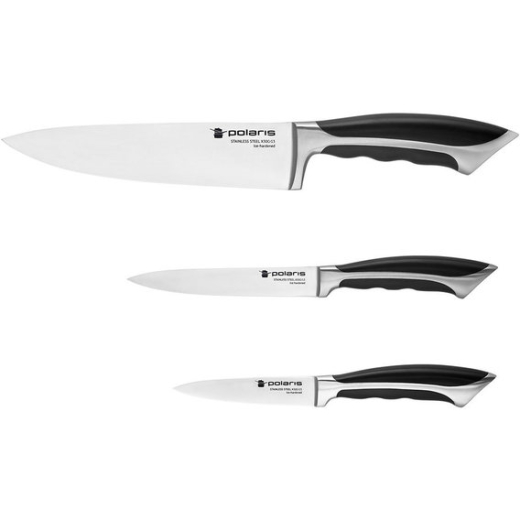 Набір ножів POLARIS Millennium-3SS нерж. сталь, 3 пред. чорний (015213) - 1