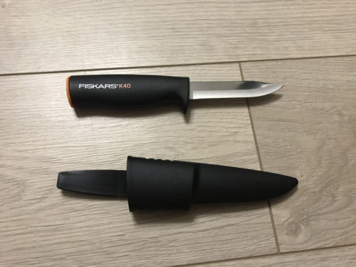 Нож общего назначения Fiskars с чехлом K40 125860 (1001622) - 2
