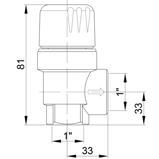 Запобіжний клапан Icma 1" ВР 3 бар №241 - 2