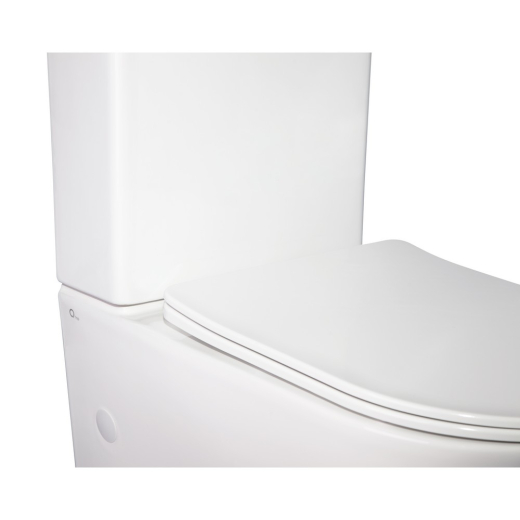Унитаз-компакт Qtap Stork безободковый с сиденьем Soft-close QT15222178W - 5